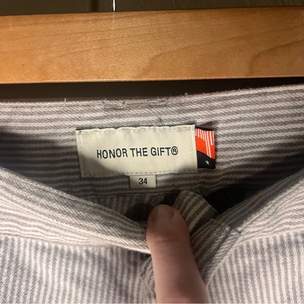 Honor the Gift Mechanic Uniform Striped Sports Patchwork Streetwear Pants - Picture 12 of 15